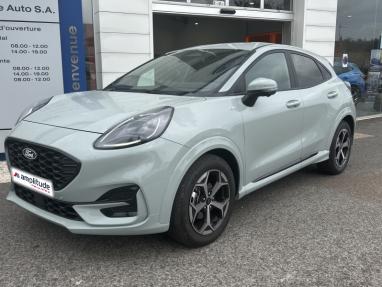 Voir le détail de l'offre de cette FORD Puma 1.0 EcoBoost Hybrid 125ch ST Line S&S Powershift (mHEV) de 2024 en vente à partir de 28 990 € 